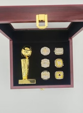 2023掘金勇士湖人骑士公牛詹姆斯科比库里总冠军戒指收藏饰品