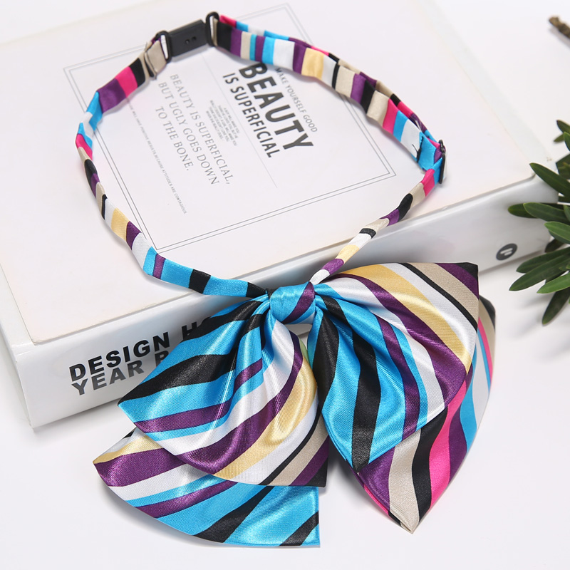 领花女装饰配饰职业正装工装高端空姐银行衬衫领免打免系花蝴蝶结 - 图0