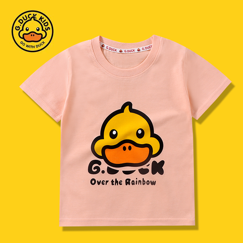 【拍三件】G Duck kids 香港小黄鸭短袖t恤男女童2024新款