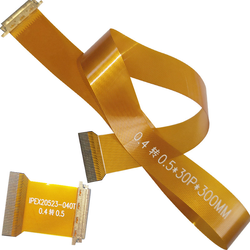 EDP屏线0.4转0.5mm间距i-pex20523-040T 30/40pin黄色转接FPC排线,淘宝优惠券,粉丝福利购,淘宝优惠卷