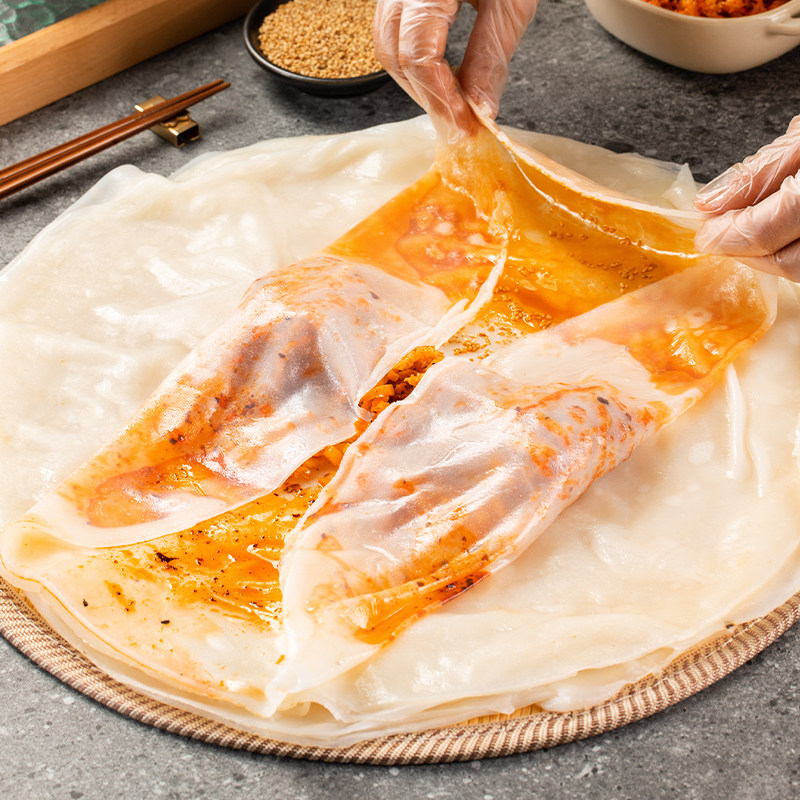 七街八巷卷面皮速食萧县卷凉皮卷饼懒人早餐商用开袋即食香辣食品