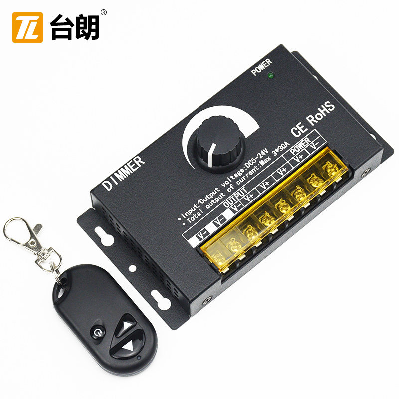 LED调光器90A大功率5V12V24V控制器灯带灯条灯箱1000W调节器2000W - 图0