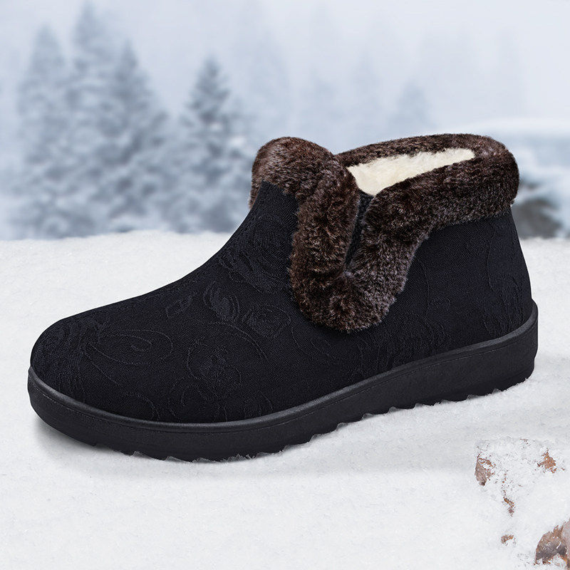老北京棉鞋女冬季加绒加厚保暖防滑妈妈棉靴中老年2026秋冬雪地靴,淘宝优惠券,粉丝福利购,淘宝优惠卷
