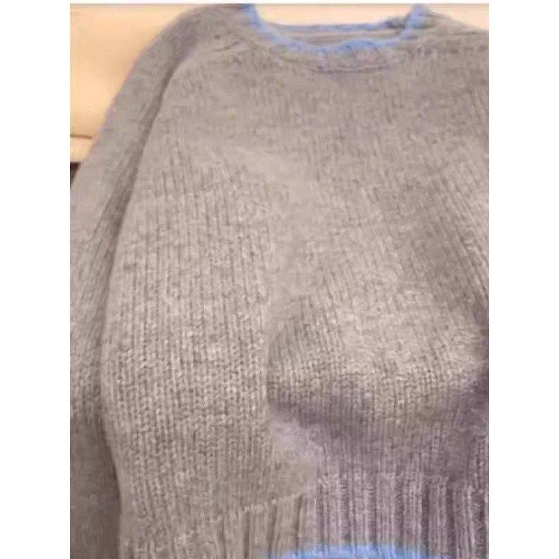 宽松休闲懒底衬衫上衣女打底衫2026秋冬新款加厚加厚圆领色块毛衣,淘宝优惠券,粉丝福利购,淘宝优惠卷