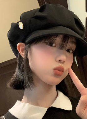 带头发的帽子假女一体时尚
