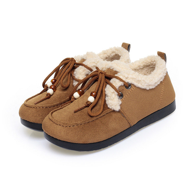 保暖懒人一脚蹬豆豆鞋加绒勃肯棉鞋女2026秋冬新款舒适外穿毛毛鞋,淘宝优惠券,粉丝福利购,淘宝优惠卷