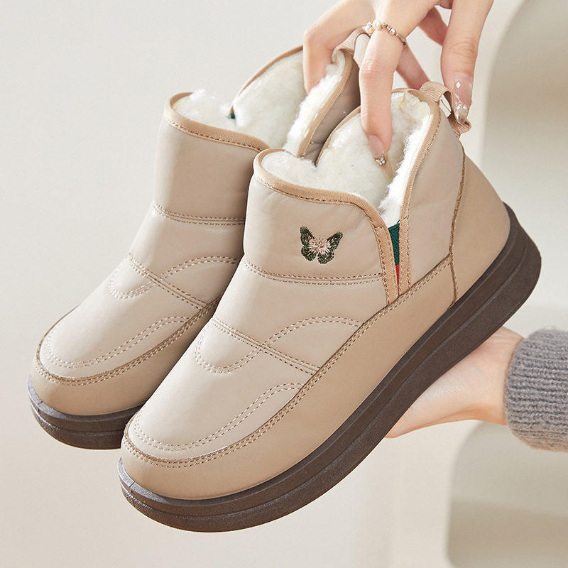 2026冬季雪地靴女加绒加厚保暖妈妈棉鞋一脚蹬软底防滑休闲短靴,淘宝优惠券,粉丝福利购,淘宝优惠卷