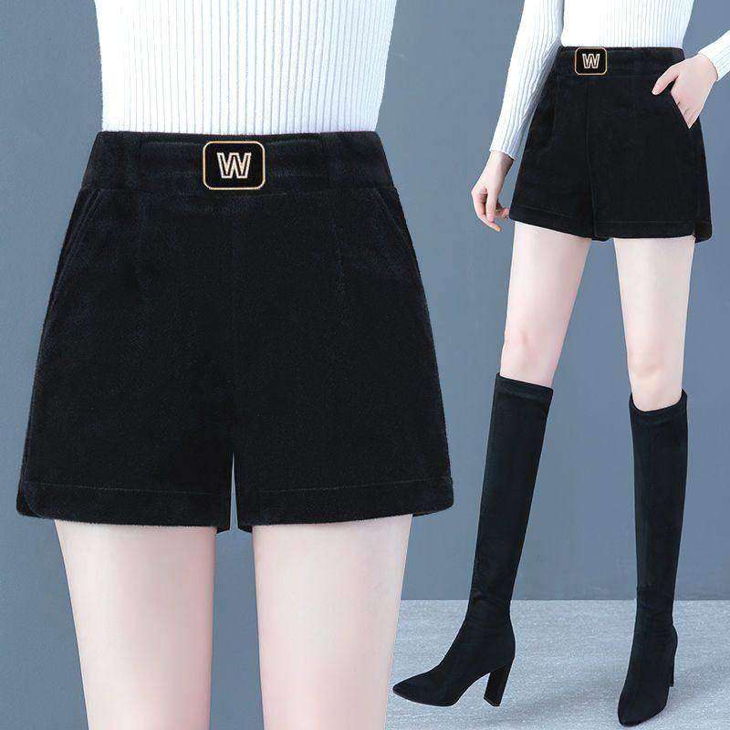 加绒加厚高腰女短裤冬季大码靴裤外穿直筒时尚百搭休闲打底靴裤子,淘宝优惠券,粉丝福利购,淘宝优惠卷