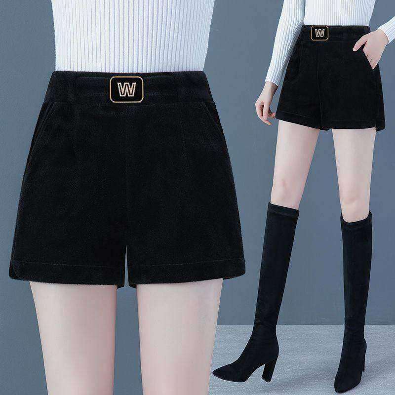 加绒加厚高腰女短裤冬季大码靴裤外穿直筒时尚百搭休闲打底靴裤子,淘宝优惠券,粉丝福利购,淘宝优惠卷