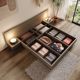 Japanese-style tatami bed Nordic high box storage bed Modern simple small apartment double bed Master bedroom storage large bed