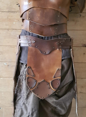 中世纪文艺复兴腿甲复古腰带COSPLAY骑士罗马角斗士裙子LARP服装