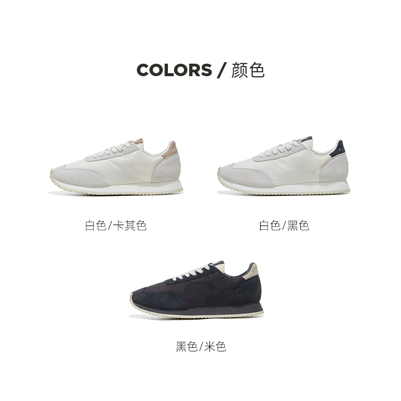 blumali2024春秋新品经典男女款轻便复古运动鞋Walsh联名款慢跑鞋