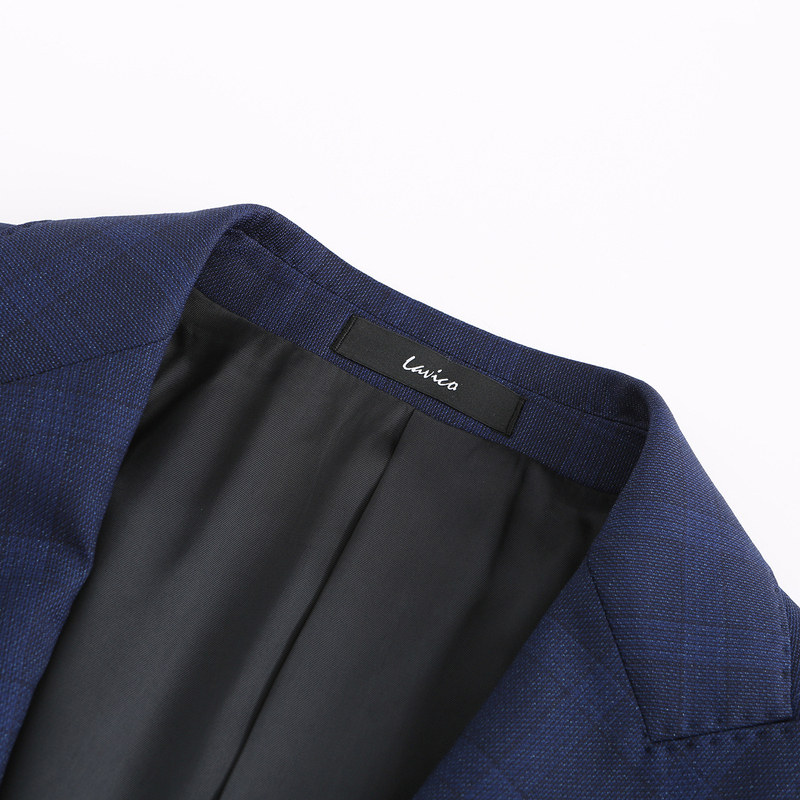 Lavico/朗维高男装格纹修身款正装西服含羊毛桑蚕丝舒适,淘宝优惠券,粉丝福利购,淘宝优惠卷