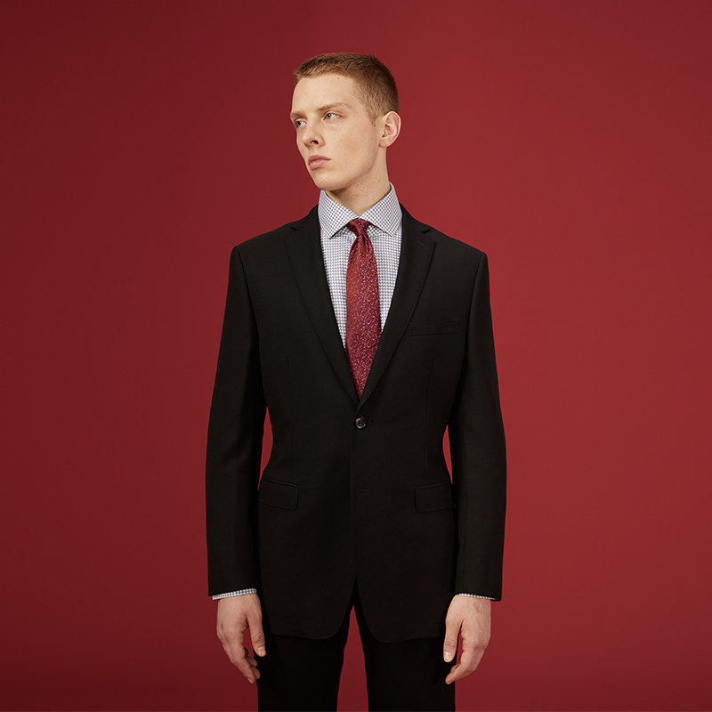 LaVico/朗·维高朗维高男士商务正装西服黑色男职业西服套装,淘宝优惠券,粉丝福利购,淘宝优惠卷