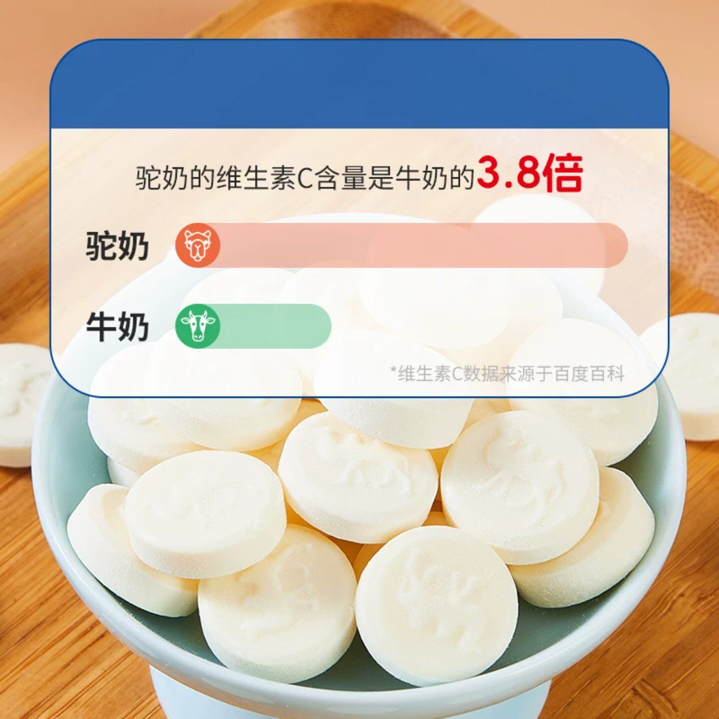 新疆特产北疆与你驼奶片牛奶片奶贝奶味浓郁香甜独立包装