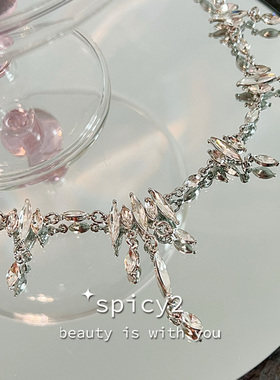 高级感气质仙气水钻新款定制