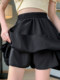 Large size irregular ruffled short skirt cake skirt