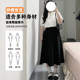 ຊຸດເຄື່ອງນຸ່ງ ootd ທີ່ສົມບູນແບບສໍາລັບແມ່ຍິງໃນພາກຮຽນ spring ແລະ summer ບວກກັບຂະຫນາດມືອາຊີບຢ່າງເປັນທາງການໃສ່ bow tie ribbon ເສື້ອ skirt ສີດໍາ
