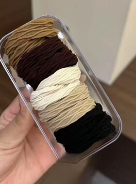 高弹不勒头耐用丸子头发圈