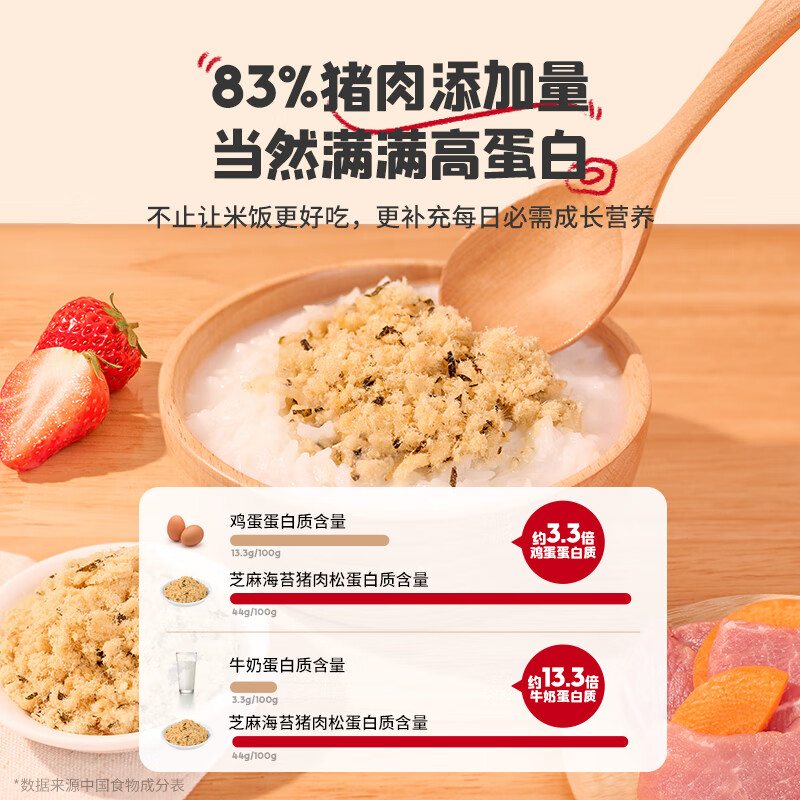 英氏忆小口海苔肉酥肉松芝麻胡萝卜儿童拌饭拌面调味官方旗舰正品