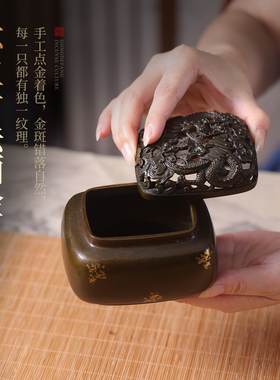 新中式苏工纯铜禅意盘香炉