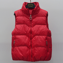 Tide Cards Down Waistcoat Waistcoat Women Winter Warm White Duck Suede Short vest Kanshoulder Fashion outside wearing a waistcoat jacket jacket