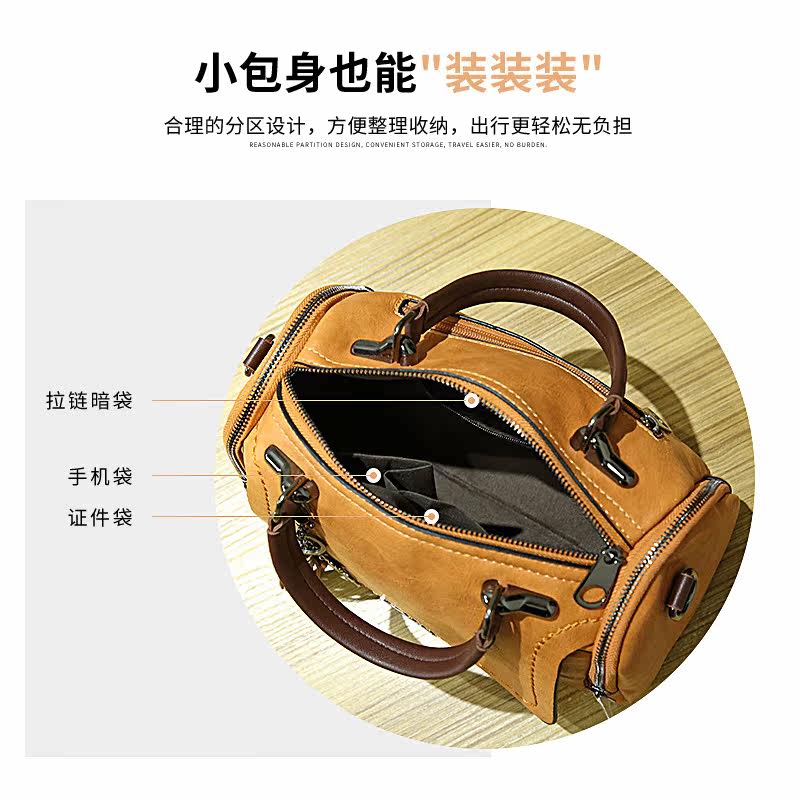 2021新款波士顿女士高级质感手提包 步跃伦女士包袋