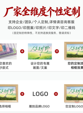 个性定制流沙画相框私人照片文字摆件生日毕业礼物小众氛围感摆台