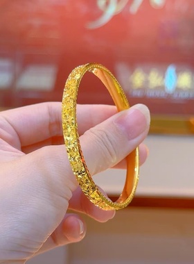 女金包银手镯碎冰冰手环