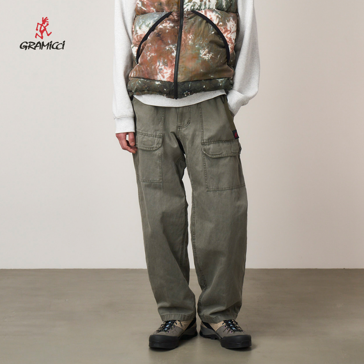 GRAMICCI小野人户外运动男士棉麻宽松舒适梭织长裤G5FM-P036 - 图2