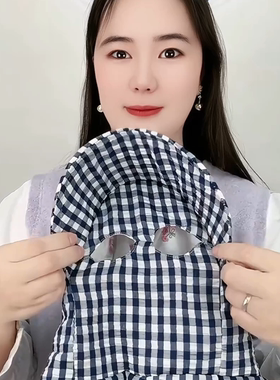 防晒遮阳帽女采茶尘护颈