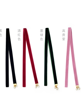 新款日系简约绑带蝴蝶结衬衫领结女珍珠纯色丝绒校服制服领花礼服