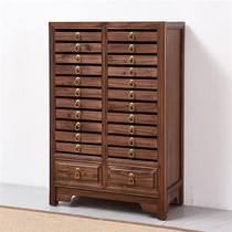 Upscale Jianqian Solid wood Puer Tea Tea Cake Rack Multilayer Drawer Tea Cake Cabinet Exhibition Tg Shelf Storage Tea Racks