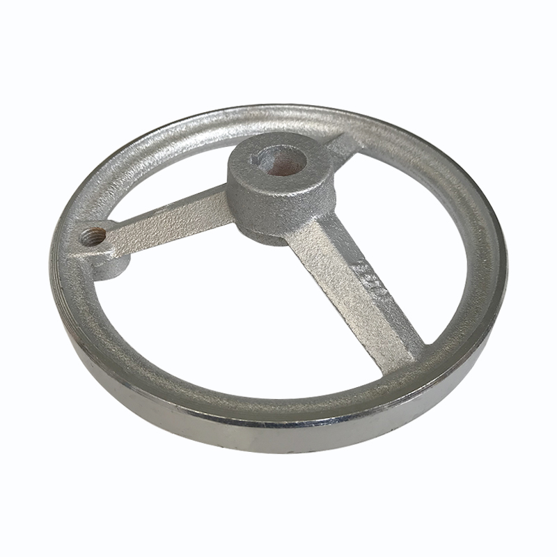 铸铁圆形手轮直径125/160/200/80mm机床手轮圆孔16转盘圆盘带键槽 - 图0
