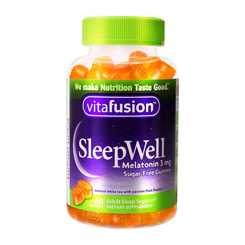 vitafusion褪黑素睡眠软糖sleepwell退黑色素片美国进口官方正品 - 图0