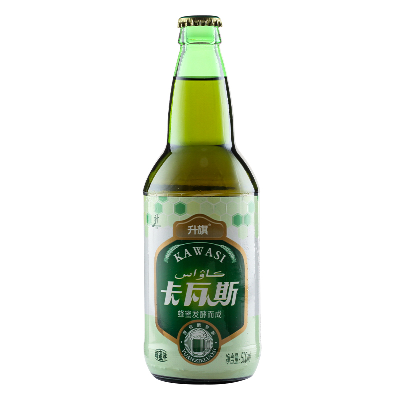 新品!升旗卡瓦斯新疆特产500ml12瓶无酒精蜂蜜发酵风味碳酸饮料-图3