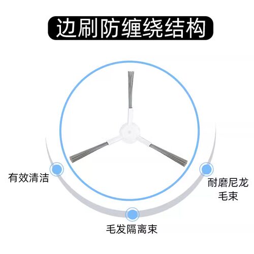 适配追觅S10/S20/S30/S40PU侧刷X10/W10s/X50Pro扫地机边刷配件 - 图1