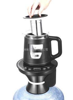 底部上水电热水壶桶装水抽水器加热一体机速热饮水机小型台式泡茶