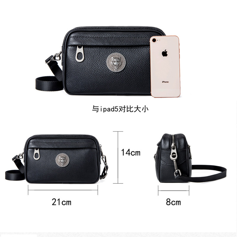 阿诺妮斯男士头层牛皮两用斜挎小包 阿诺妮斯男士包袋