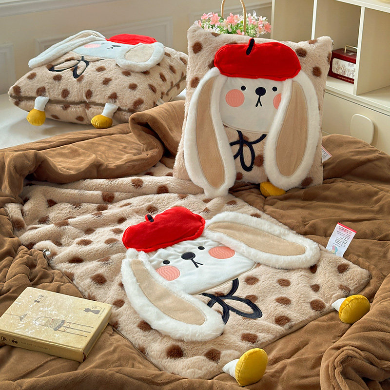 抱枕被子两用二合一加厚折叠汽车枕头被办公室午睡空调毯靠垫冬季,淘宝优惠券,粉丝福利购,淘宝优惠卷