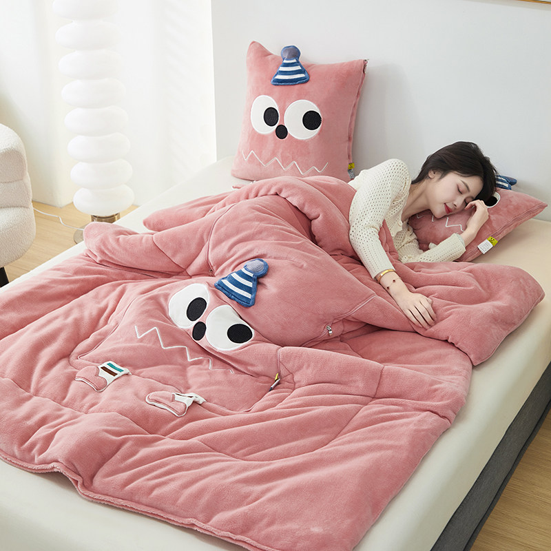 多巴胺多功能时尚手拎抱枕被子两用汽车沙发盖毯二合一办公室午睡,淘宝优惠券,粉丝福利购,淘宝优惠卷