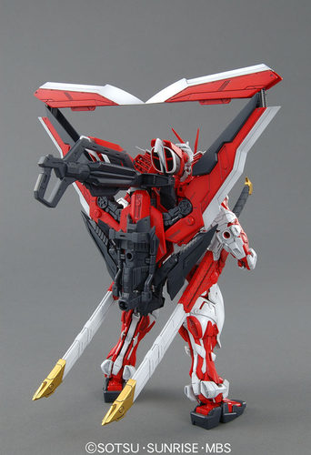 现货 万代MG129 红异端 改 Astray Red红迷茫红色异端改高达 拼装 - 图1