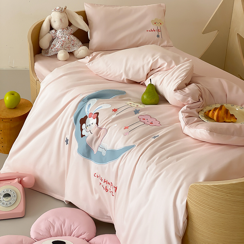 100支全棉幼儿园被子三件套宝宝入园专用床品纯棉儿童被褥六件套-图2