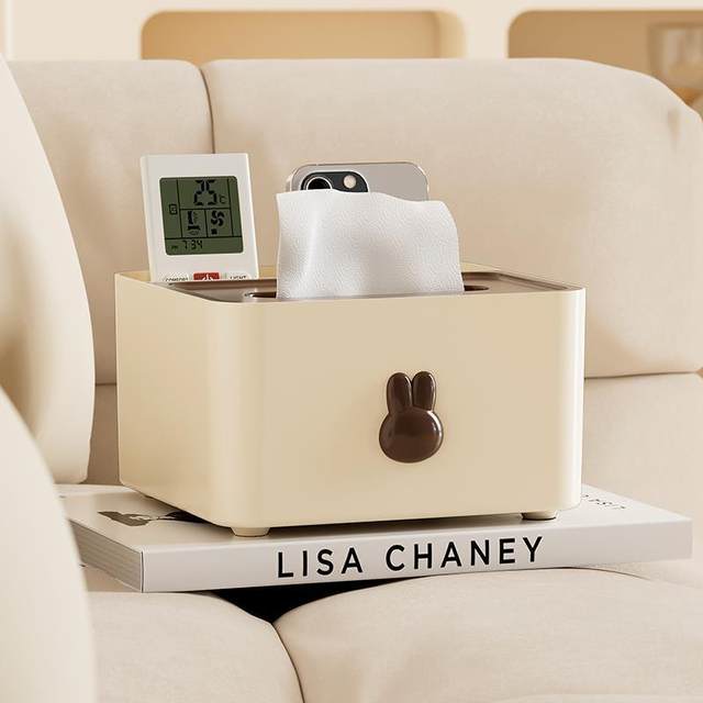 Tissue box living room light luxury high-end toilet paper box desktop napkin box coffee table storage box extraction bathroom