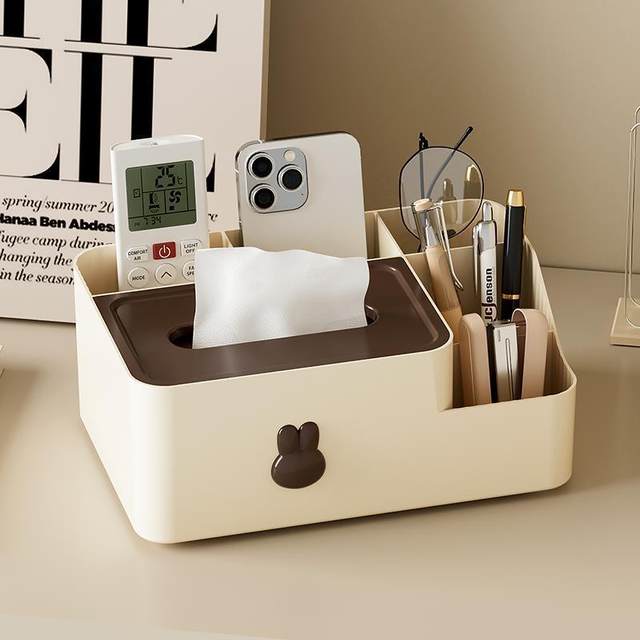 Tissue box living room light luxury high-end toilet paper box desktop napkin box coffee table storage box extraction bathroom
