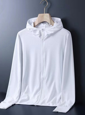 厂家批发跨境出口防晒衣男夏季薄款冰丝外套户外运动透气速干