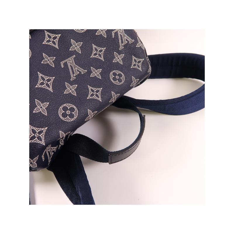 中古LV路易威登男包A级95新Backpack涂层/防水帆布双肩包蓝色HK - 图3