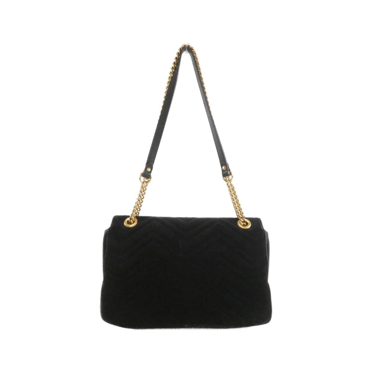 中古GUCCI古驰女包B级9新GG MARMONT单肩包 - 图0