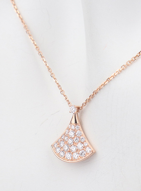 BVLGARI宝格丽750玫瑰金项链