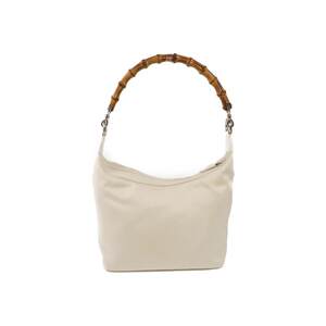 中古Gucci古驰女包B级9新handbag手提包帆布手提包白色正品休闲